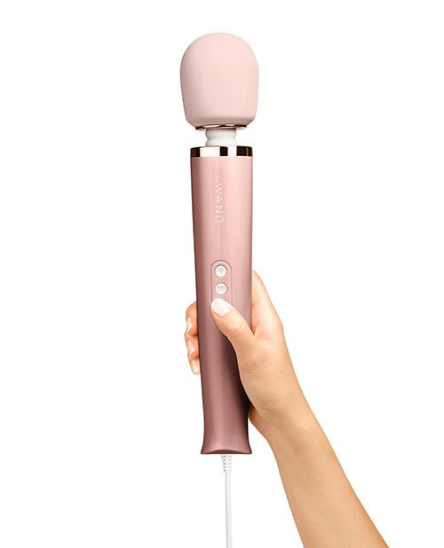 Le Wand Powerful Plug-In Vibrating Massager - Rose Gold - LW-020RG-4890808279021-Plezzure-Wand Massager