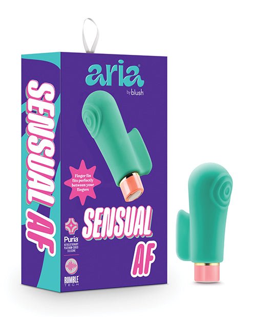 Blush Aria Sensual AF - Teal - BL12422-819835028758-Plezzure-Finger Vibrator