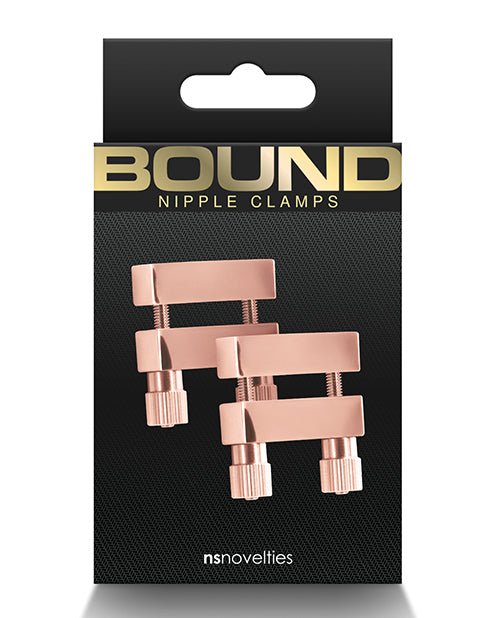 Bound V1 Nipple Clamps - Rose Gold - NSN-1304-42-657447107016-Plezzure-Nipple Clamps