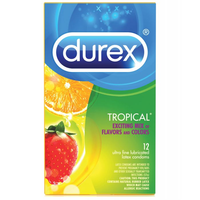 Durex Tropical Color & Scents Condoms - Box of 12 - 7607-27-302340302777-Plezzure-Condoms