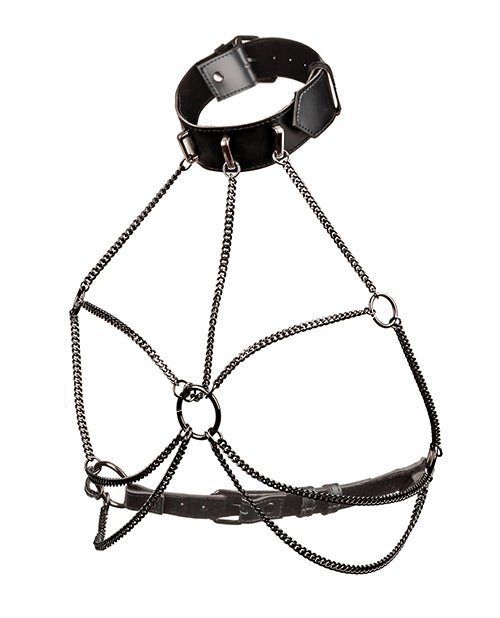 Euphoria Collection Plus Size Multi Chain Collar Harness - SE3101-16-716770105417-Plezzure-Fetish Wear