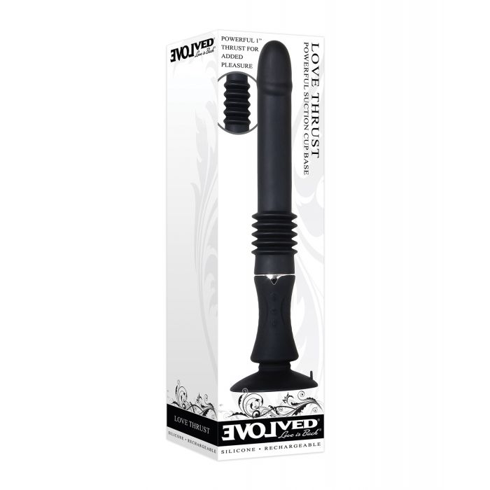 Evolved Love Thrust Sex Machine - Black - EN-RS-5606-844477015606-Plezzure-Sex Machines