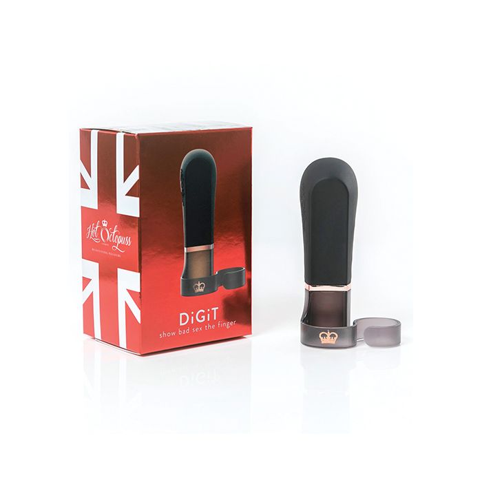 Hot Octopuss Digit Finger Vibe - Black - HO15-5060354560679-Plezzure-Finger Vibrator