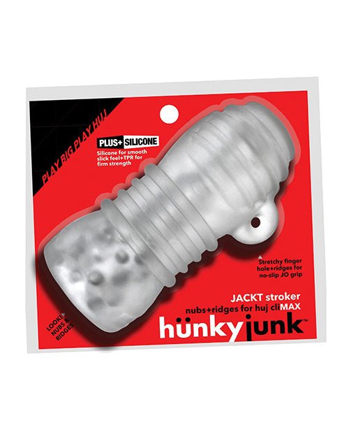 
                  
                    Hunky Junk Jack T Stroker - Clear Ice - OXHUJ140-CLICE-840215121547-Plezzure-Masturbator Sleeves
                  
                