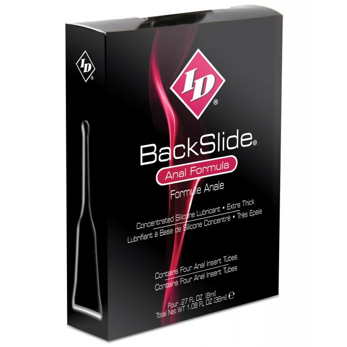 ID Backslide Anal Lubricant - .27 oz Tube Box of 4 - 7323-68-761236900914-Plezzure-Anal Lubes