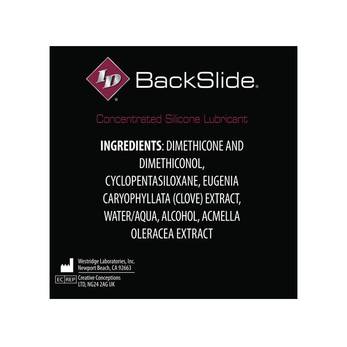 ID Backslide Anal Lubricant - .27 oz Tube Box of 4 - 7323-68-761236900914-Plezzure-Anal Lubes