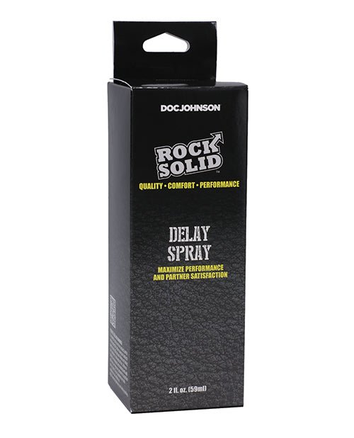 Rock Solid Delay Spray - 2 oz - DJ3701-02-782421084059-Plezzure-Male Sexual Enhancers