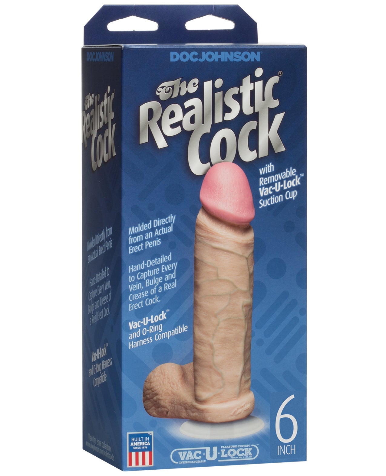 The Realistic Cock W/ Balls 6" -White - DJ0271-01-782421120207-Plezzure-Realistic Dildo