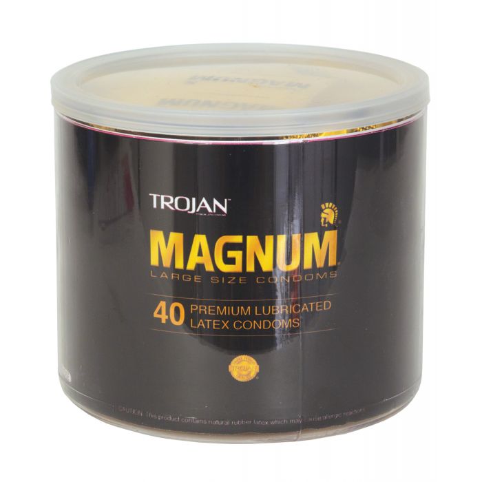 Trojan Magnum Condom - Bowl of 40 - 7605-94-813356000132-Plezzure-Condoms