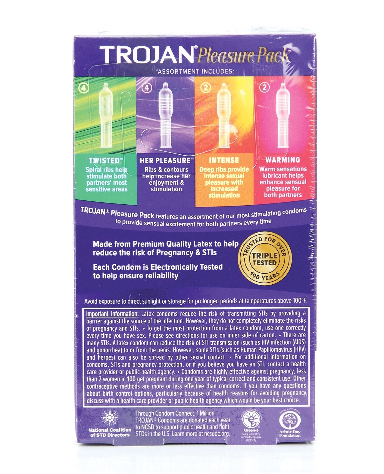 Trojan Pleasure Condoms - Asst. Box of 12 - 7606-05-22600953029-Plezzure-Condoms