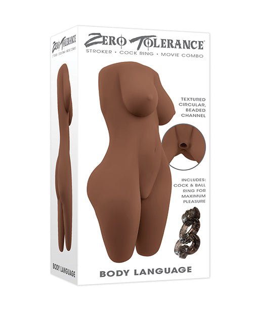 Zero Tolerance Body Language - Dark - ZE-MS-1645-844477021645-Plezzure-Realistic Masturbators